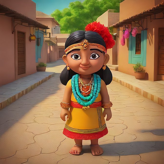 3D cartoon character art